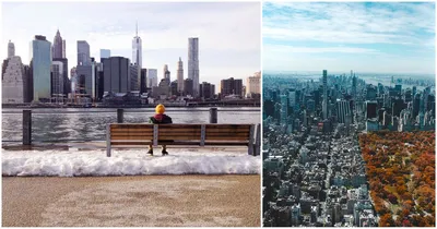 Зимний Нью-Йорк: Зимние фото городской жизни