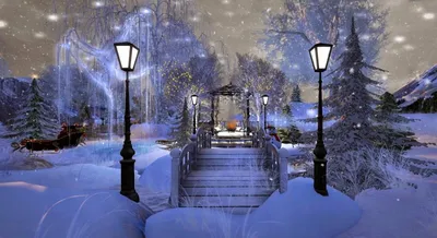 Вечерние отражения зимы: Скачивайте изображения в JPG, PNG, WebP