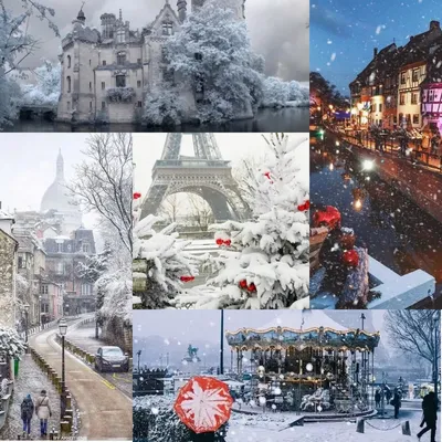 Зимние картинки Франции: Выберите размер и формат