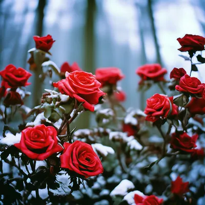 Зимние розы: фотографии для настоящих ценителей