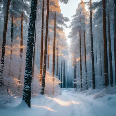 Идеальный зимний пейзаж: Фотографии в Full HD и 4K качестве