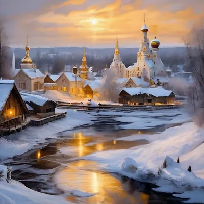 Зимних пейзажей россии фотографии