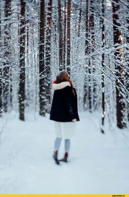 Фото девушек в лесу зимой: Выбор размера и формата