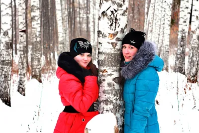 Зимние образы: Изумительные девушки в снежной природе