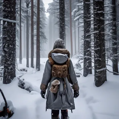 Зимний портрет: Девушки в лесу с возможностью выбора формата