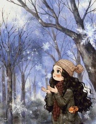 Зимняя эстетика: Фото девушек в лесу с различными размерами