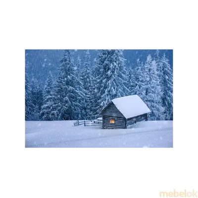 Снежные переливы: Игра света и тени в зимнем пейзаже на фото