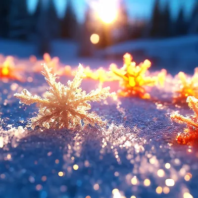 Снег и солнце: скачайте фотографии зимних моментов