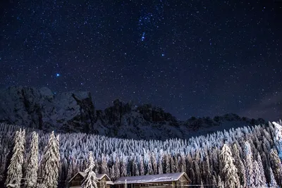 Блеск созвездий: Фотографии зимних звезд